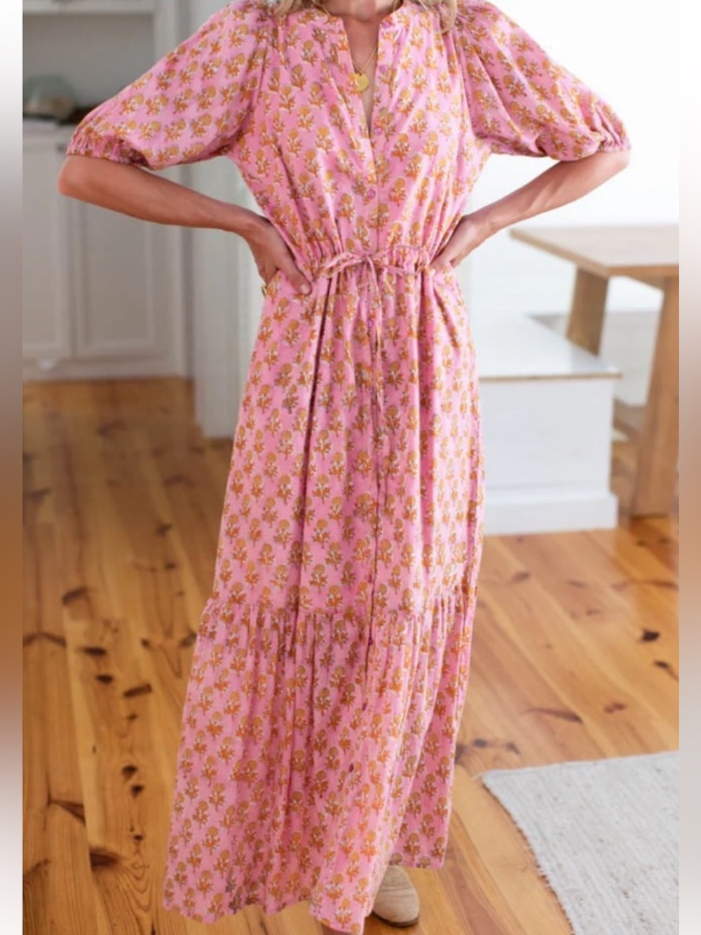 Lucy marigolds print dress